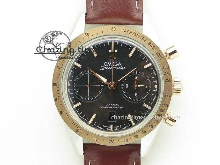 0510 Stylish Seamaster 300M Diver Rose Gold VSF 1:1 Best Edition Black Dial on Mesh Bracelet A 7662